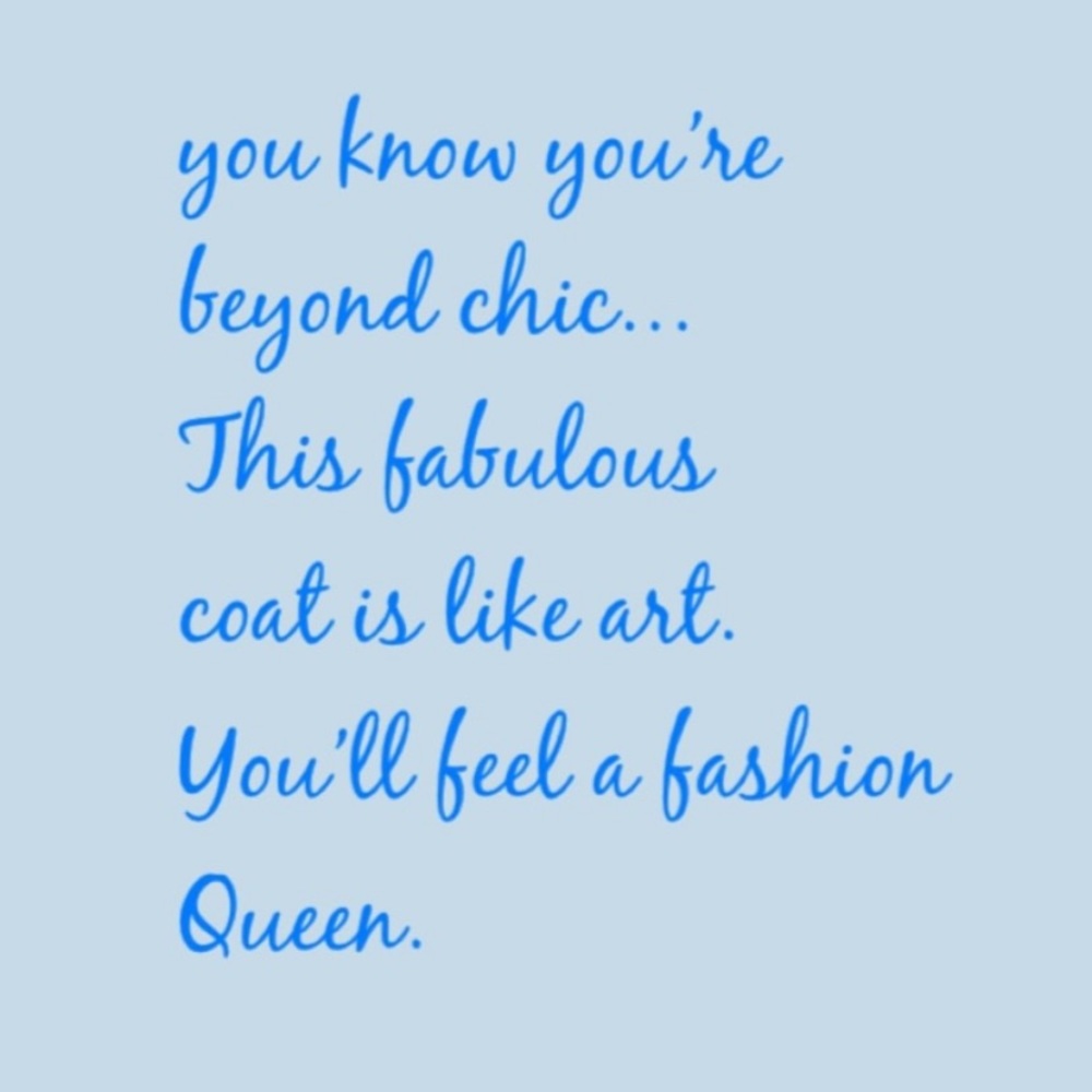 !Warm & Chic Faux Fur Coat Chic in Blue Small - Picture 3 of 15